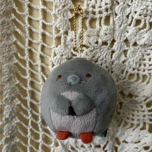 Gray Grey Mole Plush Keychain Sumikko Gurashi すみっこぐらし